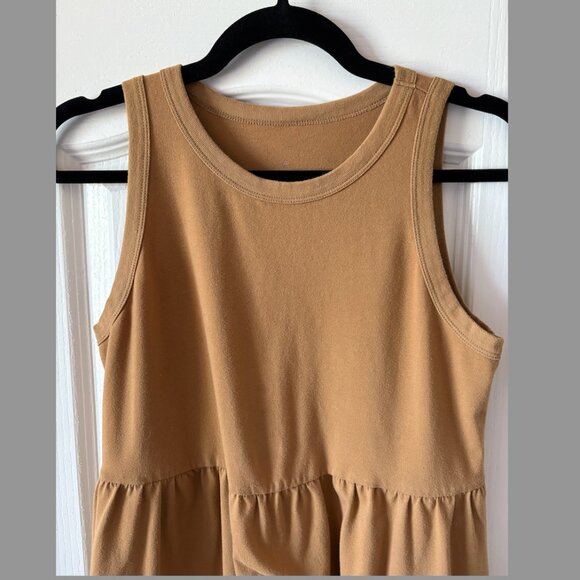 A New Day Camel Midi Dress Size Medium - Picture 2 of 3